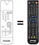 Télécommande équivalente 100 TS 032