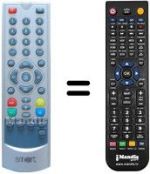 Télécommande équivalente NESX TNT 01
