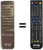 Télécommande équivalente XL 17