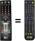 Télécommande équivalente AKB33871406