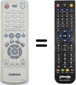 Télécommande équivalente Samsung DVD P-142