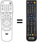Télécommande équivalente Samsung DVD C-700
