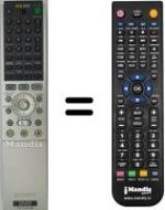 Télécommande équivalente Sony RDR-GX3
