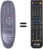 Télécommande équivalente Kathrein UFD 554