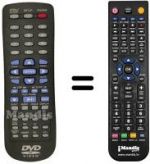 Télécommande équivalente Hyundai DVD 320 C