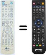 Télécommande équivalente LG RH-255