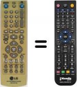 Télécommande équivalente Goldstar DR-275