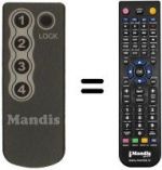 Télécommande équivalente BEC DB 6800 IRCI