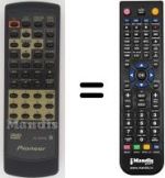 Télécommande équivalente Pioneer DV 525