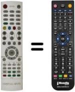 Télécommande équivalente SAT FX 7220