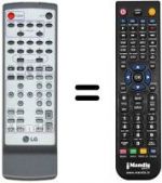 Télécommande équivalente LG FE-3500 WE