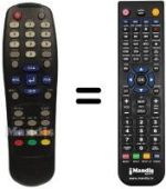 Télécommande équivalente Hyundai HSS 830 HD