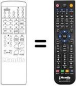 Télécommande équivalente DTT 2173 VF
