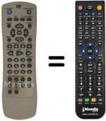 Télécommande équivalente LG DVD 5353