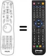 Télécommande équivalente Philips DVD 930