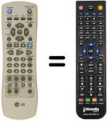 Télécommande équivalente Goldstar DVC 5930