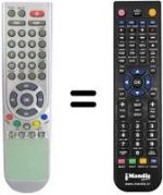 Télécommande équivalente FLY COM FTA 6012