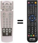 Télécommande équivalente BEC DB 6800 IRCI (CAM REMOTE)