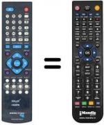 Télécommande équivalente PEEKTON PK 6700 HDMI