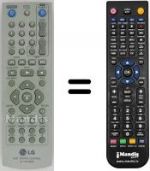 Télécommande équivalente LG DVX 298