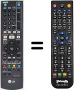 Télécommande équivalente LG RHT-499 H