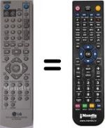 Télécommande équivalente Goldstar V 180