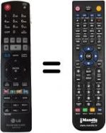 Télécommande équivalente Goldstar BD 660