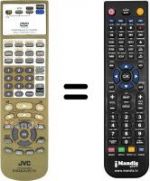 Télécommande équivalente JVC XV 2EU