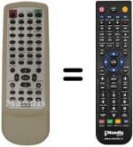 Télécommande équivalente Medion MD 42072