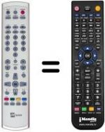 Télécommande équivalente Fuba ODE 820