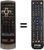 Télécommande équivalente TEAK DV-H500