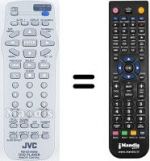 Télécommande équivalente JVC XV-N342S