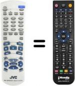 Télécommande équivalente JVC XV-S40