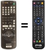 Télécommande équivalente Sony DVP-S 735