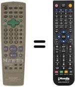 Télécommande équivalente Sharp DV 760