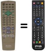 Télécommande équivalente Sharp DV 720 S