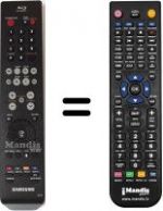 Télécommande équivalente Samsung BD P-2500