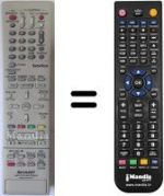 Télécommande équivalente Sharp DV-HR 300