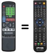 Télécommande équivalente MAESTRO SR 7000 MKII