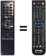 Télécommande équivalente Thomson ARS 22 T