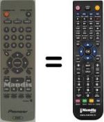 Télécommande équivalente Pioneer DV U7