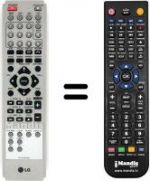 Télécommande équivalente LG LH-W 250 SC