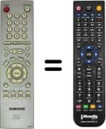 Télécommande équivalente Samsung DVD M-205