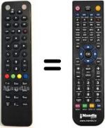Télécommande équivalente ARIA 7X