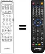 Télécommande équivalente Samsung SP43RETROPRO