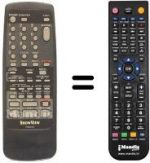 Télécommande équivalente Sinudyne SV9089