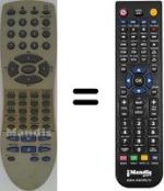 Télécommande équivalente Orion VDR4003