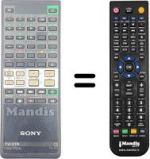 Télécommande équivalente Sony 1-465-783-11