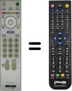 Télécommande équivalente Sony KDL-20S2030