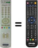 Télécommande équivalente Sony RM-X800